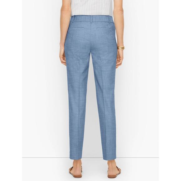 NWT Talbots Talbots Hampshire Ankle Pants Tidal Texture Blue Plus Size 16W - Picture 9 of 12